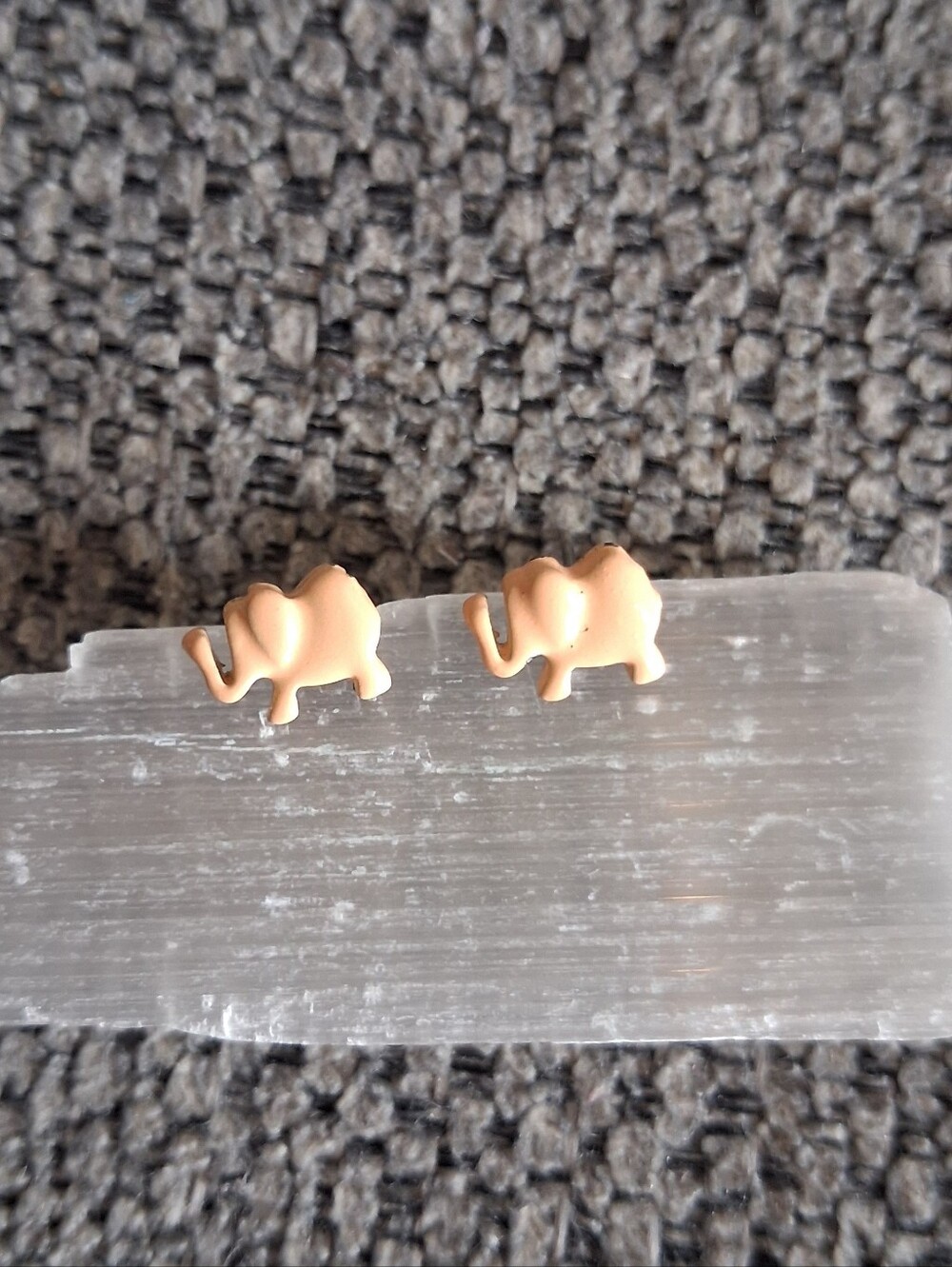 Cute Pink Elephant Stud Earrings